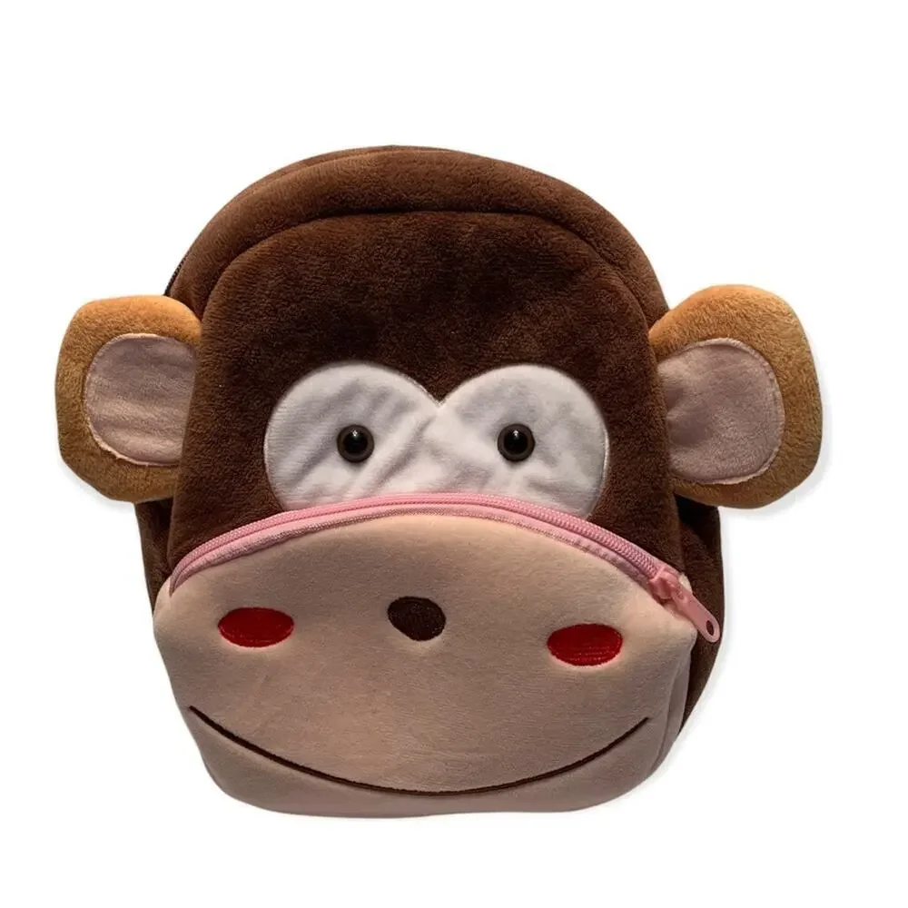 BAGABOO Unisex Kids Plush Monkey Backpack